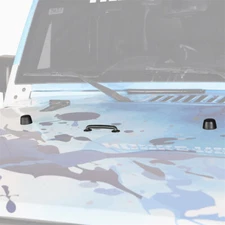 Cushion Hood Bump Stop Windshield Hold Down Bracket For Jeep Wrangler JK 07-18