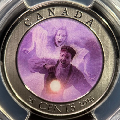 CANADA. 2016, 25 Cents - PCGS SP69 - Top Pop 🥇 Haunted Ghost Bell Island Hag - Picture 6 of 9