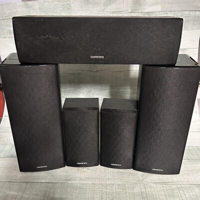ONKYO 5 Speaker Surround Sound System (2)-SKF-580(1)SKR-580(1)-SKB