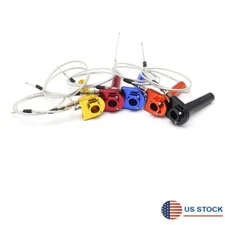 CNC Aluminum Throttle turn Grip Quick Twister+cable for 22mm handbar Motorcycle