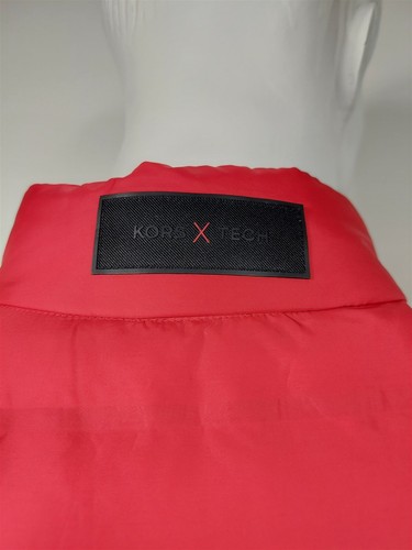 MICHAEL KORS x TECH Red Eco Down Quilted Puffer Vest sz M NWT $198 - Picture 4 of 5