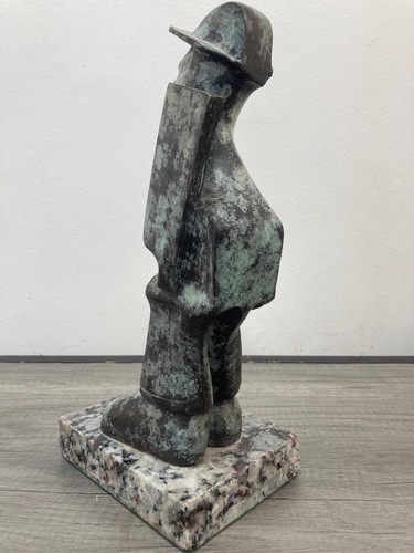 JOSE LUIS CUEVAS BRONZE SCULPTURE " OBRERO " SIGNED AND NUMBERED - Picture 3 of 6