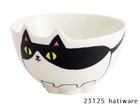 Japanese Neko Sankyodai Porcelain Cat Pattern Bowl Ceramic Small Bowl 04628