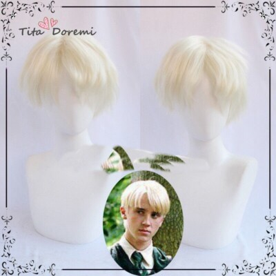 Cosplay Perücke Wig Harry Potter Draco Malfoy Short Blonde party