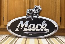 Mack Truck Sign 24&rdquo; Gas Oil Garage Parts Bull Dog Vintage Style Wall Decor