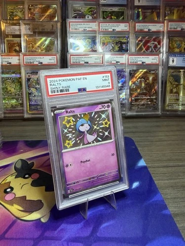 PSA 9 Ralts Baby Shiny #153 Paldean Fates English Pokemon Card