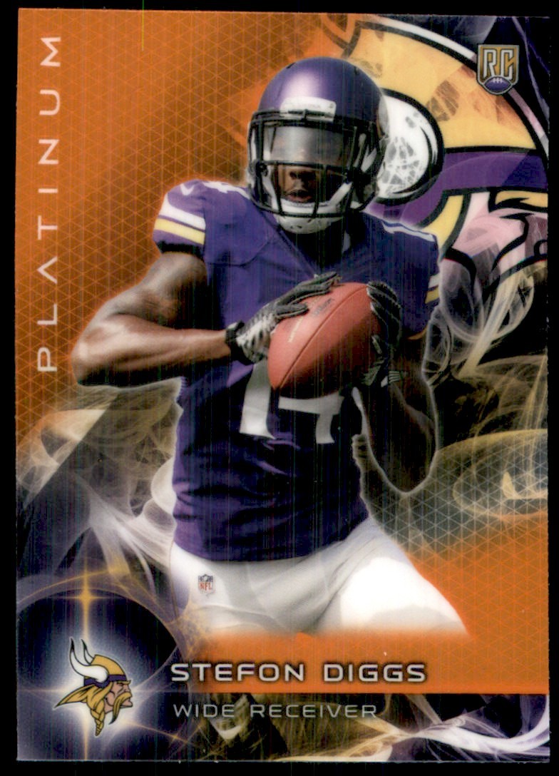 2015 Topps Platinum Rookie Orange Refractors Stefon Diggs RC Minnesota Vikings