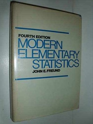 Modern elementary statistics - Paperback, by Freund John E - Very Good