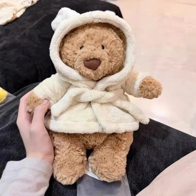 Jellycat Bathrobe Bear Plush Teddy Bear 26CM Soft Stuffed Animal
