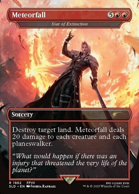[1x] Meteorfall - Star of Extinction Near Mint, English Secret Lair MTG Magic