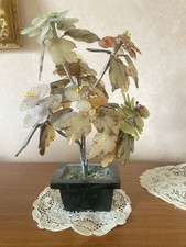 Jade Edelsteinbaum Glücksbaum Bonsaibaum Naturstein