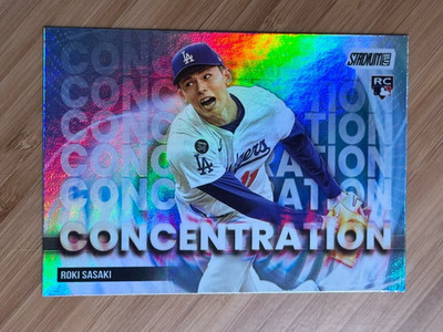 Roki Sasaki 2025 Topps Stadium Club - RC Concentration Los Angeles Dodgers #C-7