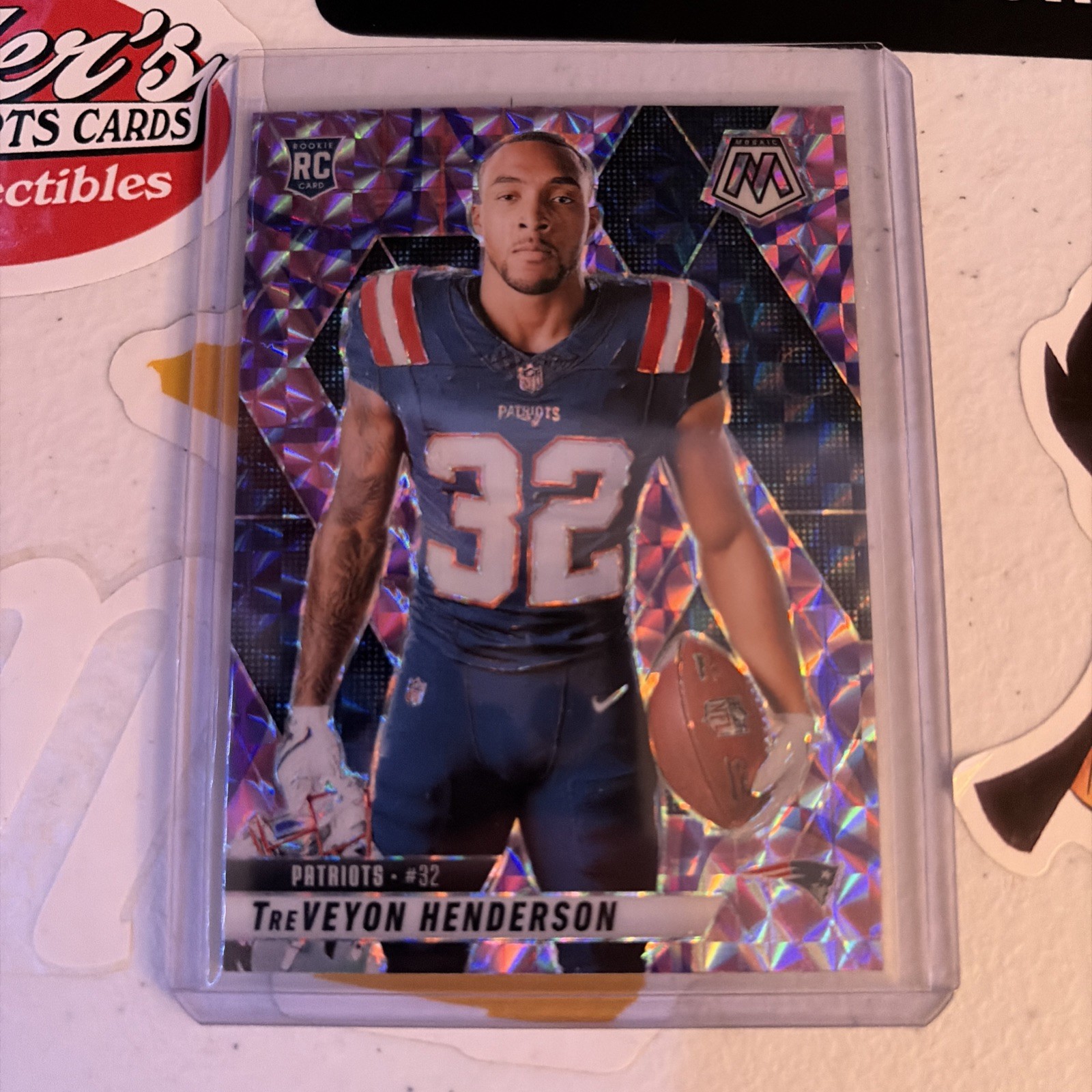 2025 Mosaic - Rookie Variations TreVeyon Henderson #278 Purple Scope Prizm (RC)