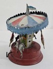 X-730 VINTAGE 1930'S GERMAN GUNTHERMANN WIND UP TIN LITHO CAROSEL  — photo 3