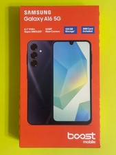 Boost Mobile Prepaid Samsung Galaxy A16 5G - 128 GB, Blue Black - New Sealed