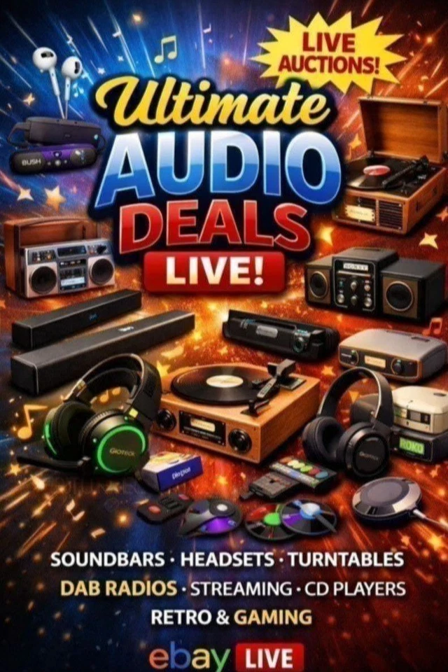 Audio & Beauty 🔥 Soundbars, Headsets, DAB, Turntables, CD Player & More