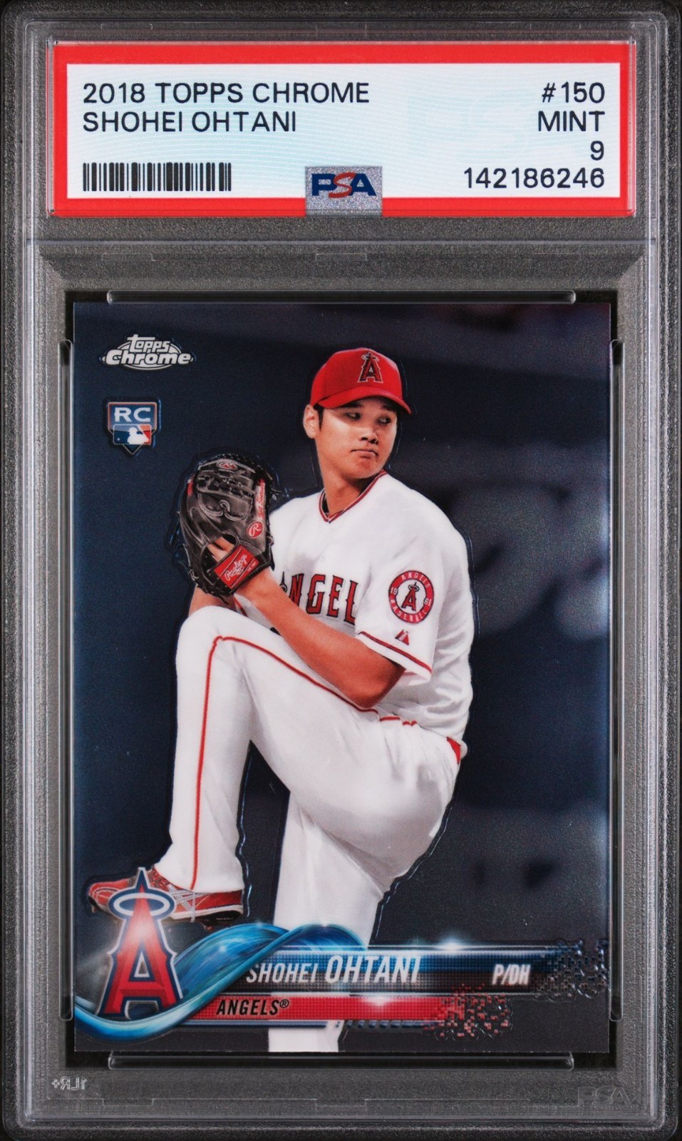 2018 Topps Chrome Shohei Ohtani #150 Rookie RC PSA 9 MINT LA Dodgers 🔥