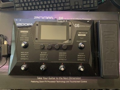 ZOOM G6 Multi-Effekt Gitarrenprozessor Expression Pedal Touchscreen getestet