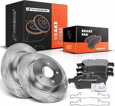 11.02 Inch 280Mm Rear Solid Disc Brake Rotors Ceramic Pads Kit Select Ford M