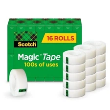 Scotch Magic Tape 16 Pack / 3 C60-ST Tape dispenser
