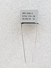 10 pieces WP WYE-103M Polypropylene Film capacitor 0.01uf 250VAC 500VDC 105c 10%
