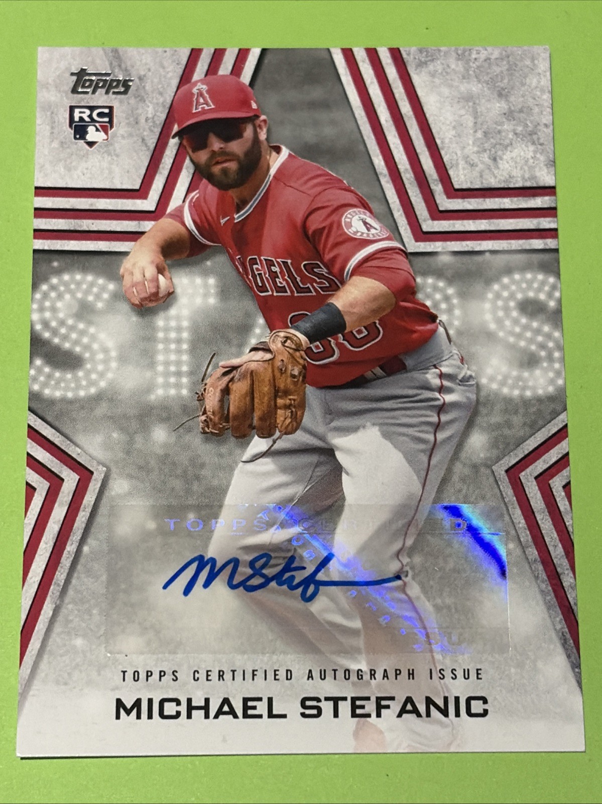 2023 TOPPS BASEBALL STARS RC AUTO MICHAEL STEFANIC #BSA-MST Los Angeles Angels