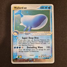 2003 Pokemon TCG Wailord EX Holo Sandstorm #100 MP Mod Play Ultra Rare on eBay