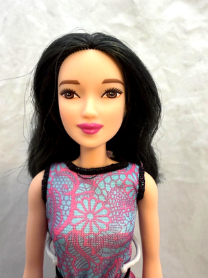 Barbie Lea Pink-Tastic Asian Doll DGX64 With Floral Dress Belt And