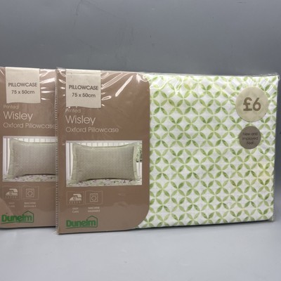 2 Dunelm Wisley Oxford Kissenbezüge 75 x 50 cm PORTOFREI