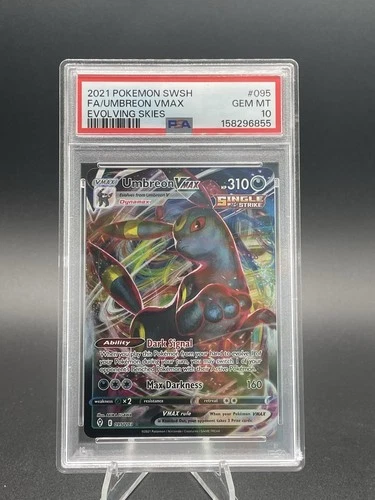 Umbreon VMAX 095/203 SWSH07: Evolving Skies PSA 10