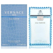 VERSACE Man Eau Fraiche for Men 6.7 oz 6.8 cologne EDT Spray NEW IN BOX