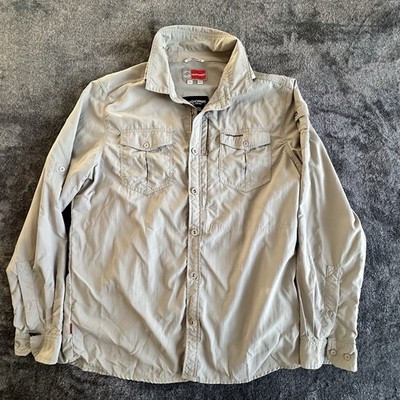 Craghoppers SolarShield Shirt Mens L National Geographic Hiking Outdoor Beige