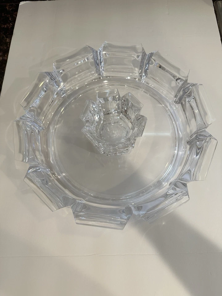 William Bounds Vintage Granuware Regal Lucite Chips Grandes y Servidor de Inmersión 1970 LEER Foto 3 de 4