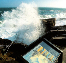Vintage Continental Postcard Thunder Hole Ocean Drive Acadia National Park ME
