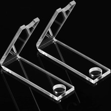 Chinco 2 Pcs Acrylic Pen Display Stand, Clear Single Pen Holder, Transparent Mak