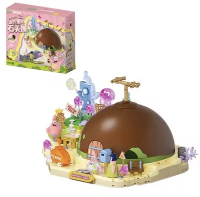 AREA-X AB0089 Patricks Haus Klemmbausteine Modell SpongeBob Felsenhaus Set