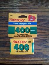 Brooks 35 mm color print film 48 Exposures total - 1 Sealed Rolls Exp 04/08 W1