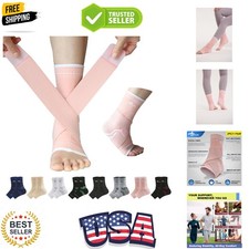 Ankle Brace for Women  Men, Ankle Compression Sleeve with Wrap, Foot Support...