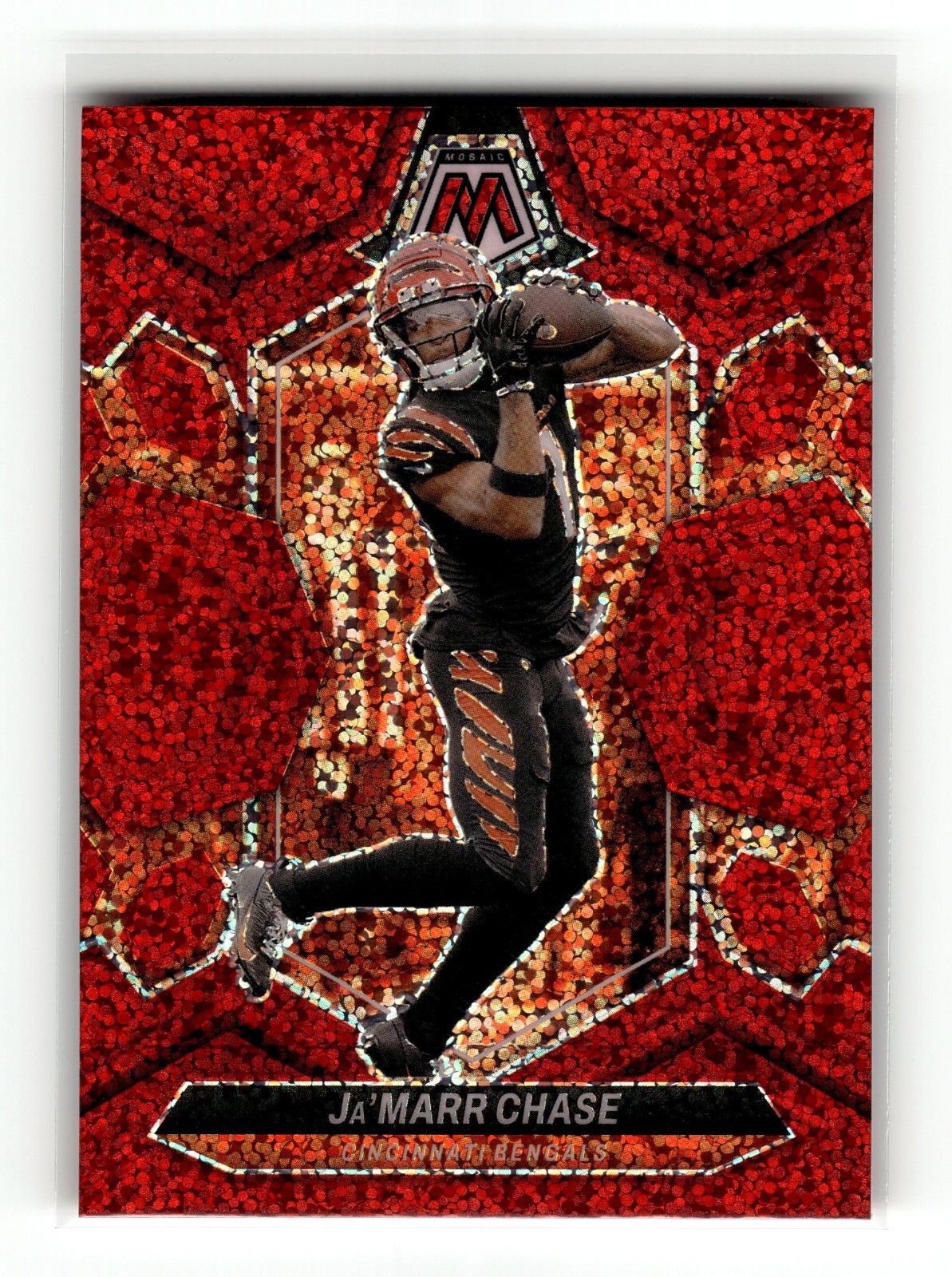 JA'MARR CHASE 2024 Panini Mosaic Red Sparkle #45 Bengals LSU