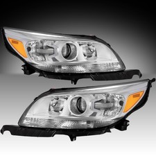 For 2013-2015 Chevrolet Malibu Chrome Halogen Headlights Headlamps Sets 13-15 For 2013-2015 Chevrolet Malibu Chrome Halogen Headlights Headlamps Sets 13-15