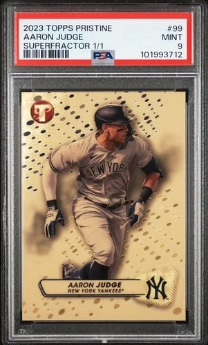 2023 Topps Pristine Aaron Judge Superfractor 1/1 PSA MINT 9