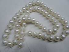 15 3/4" Strand 6-6.25mm Long Freshwater Pearls Potato SD Natural White 77 DNG
