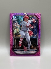 E899 - 2026 Bowman Chrome - Jj Wetherholt #BCP-115 - /199 - Fuchsia Reptilian