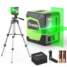 Laser Level with Tripod, 100Ft/30m Self Leveling Green Cross Line Self Level ...