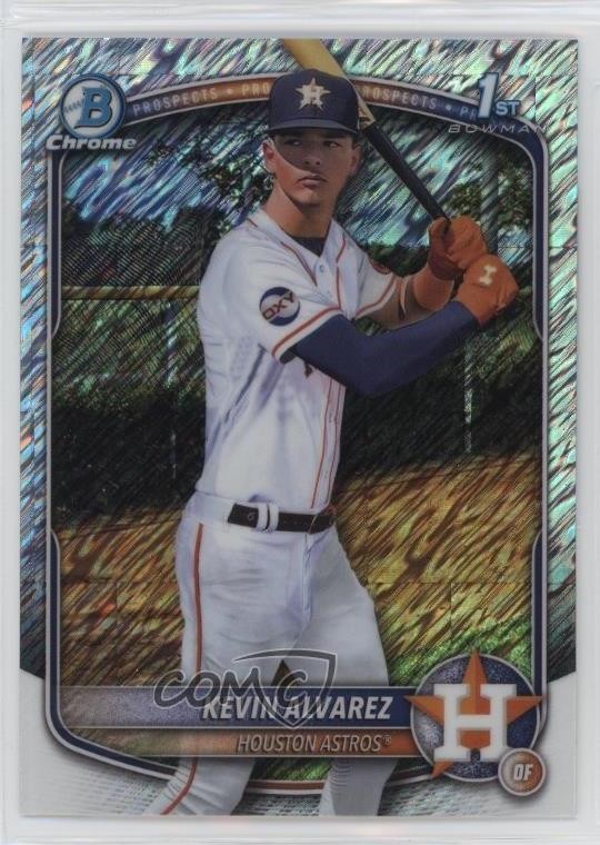 2025 Bowman Chrome Prospects Shimmer Refractor Kevin Alvarez #BCP-227 00jz