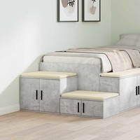 Aufbewahrungsschrank Beton Grau 108X41X40 Cm Aus Holzwerkstoff