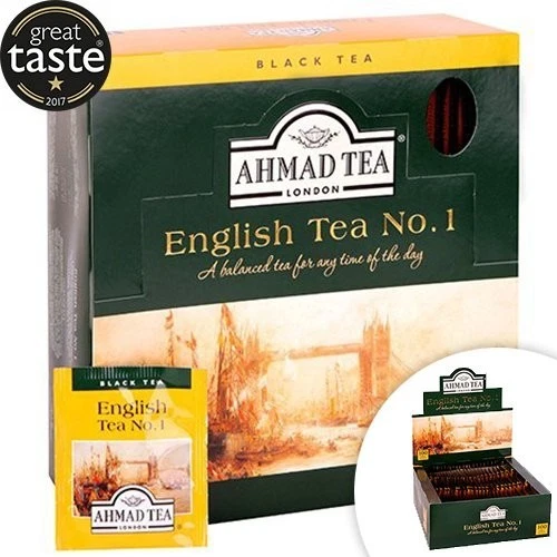 AHMAD TEA LONDON AHMAD TEA , ENGLISH TEA NO.1 , 100 BUSTINE , Scadenza 2027