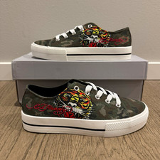 Ed Hardy Camo Sneakers NEW Youth 5/Womens 6.5