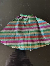 Sindy Party Time 1984 metallic stripe circle skirt rainbow dance fit 12" doll