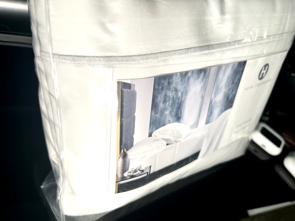 Juego de sábanas de 4 piezas de algodón percal italiano Hotel Collection completo, fresco y fresco de lujo Foto 3 de 4